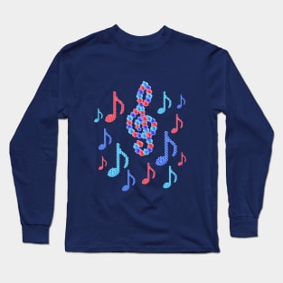 Music notes from roses Long Sleeve T-Shirt